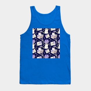 Lavender Seamless Pattern. Rustic and Cute Provencal Style. Tank Top